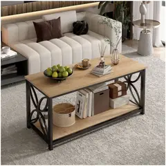 HOMER DESIGN - Mesa De Centro Minimalista Con Cubierta De Melamina 15 Mm