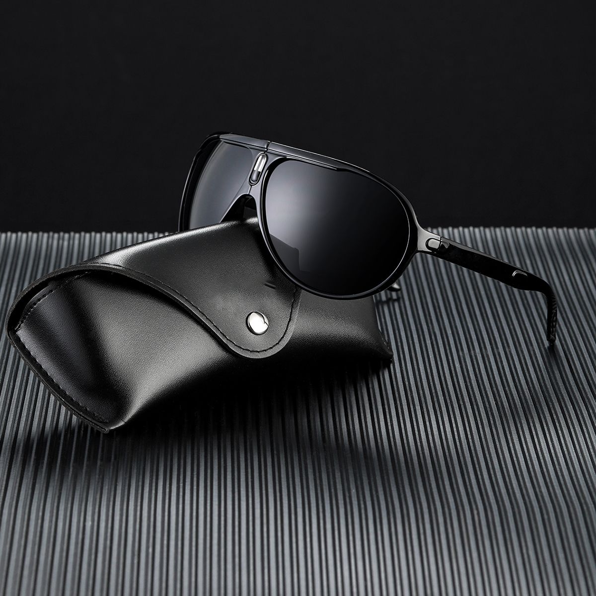 POLASUP - Polasup Gafas de sol deportivas de viaje de moda con montura grande UV400 Plegable y ligero