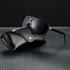 POLASUP - Gafas de sol deportivas de viaje de moda con montura grande UV400 Plegable y ligero