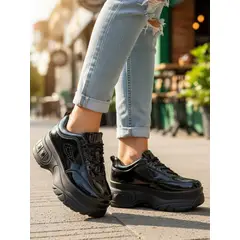 SNOOPY - Zapatillas para Dama en Charol M357