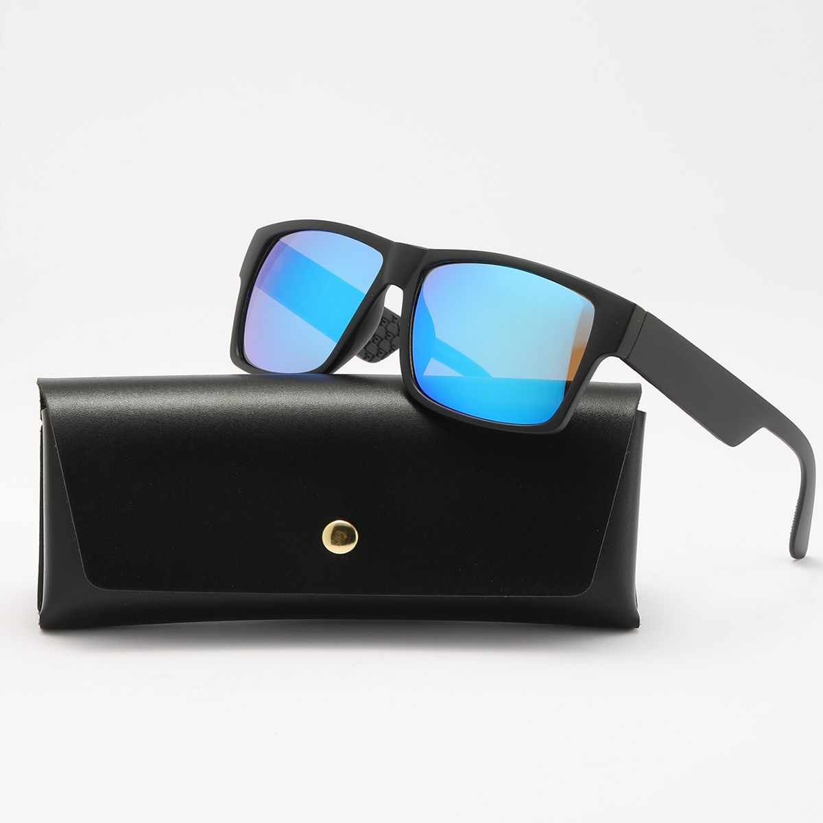 POLASUP - POLASUP Lentes Gafas de sol para hombre mujer UV400 protección clásicas Los templos tienen un patrón