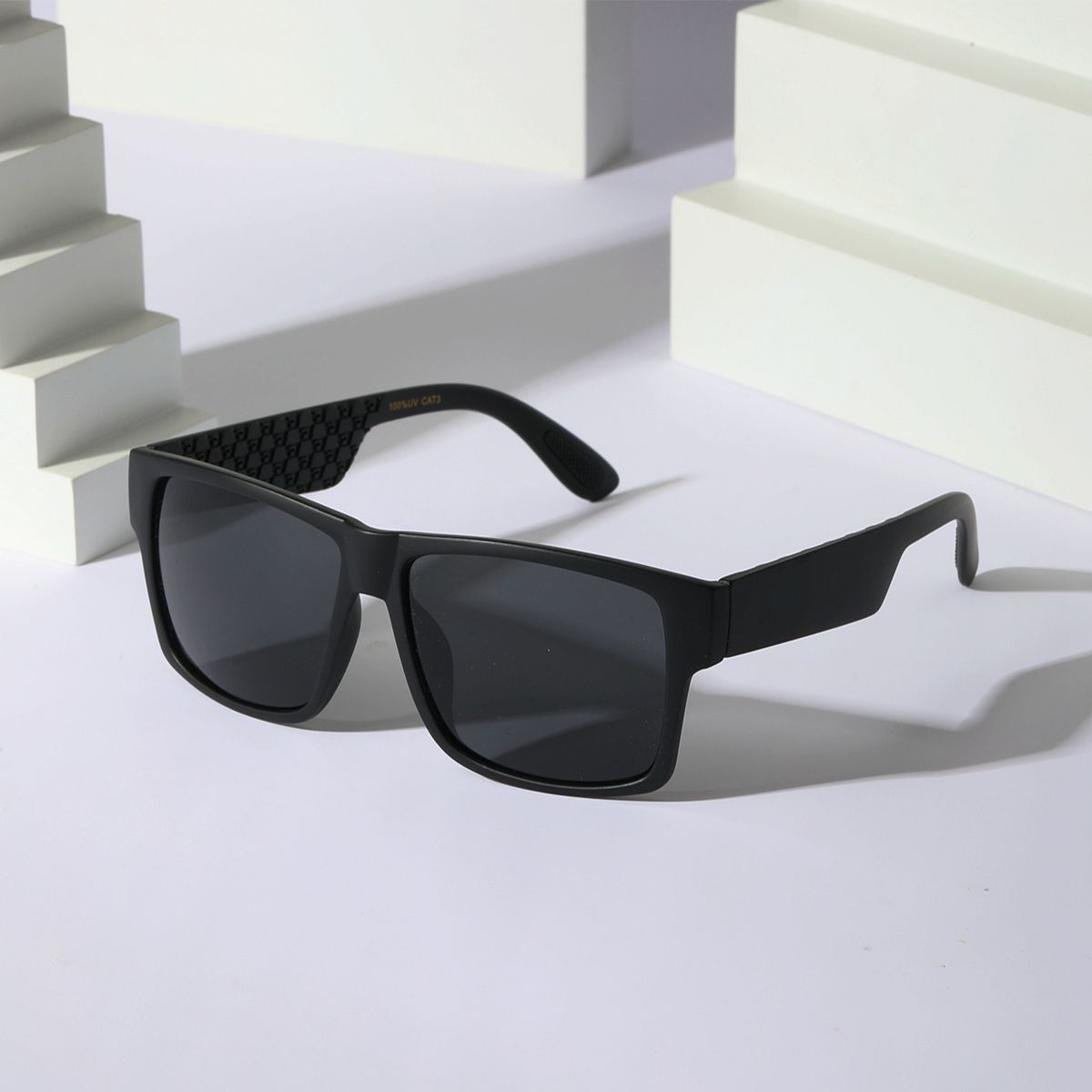 POLASUP - POLASUP Lentes Gafas de sol para hombre mujer UV400 protección clásicas Los templos tienen un patrón