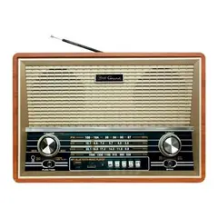 MLAB - Parlante 8733 Retro Grund Bluetooth Usb Fm Color Café