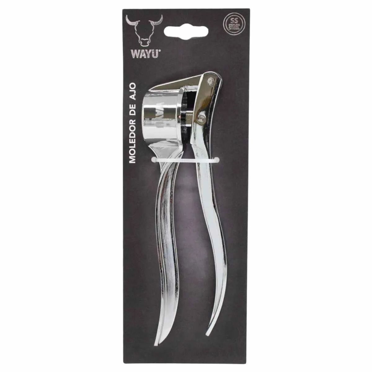 WAYU - PRENSADOR AJO DE ACERO INOXIDABLE WAYU