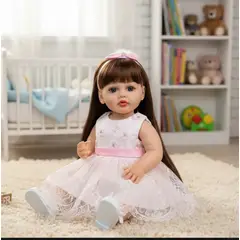 GENERICO - MUÑECAS REBORN REALISTA SILICONA 55 cm