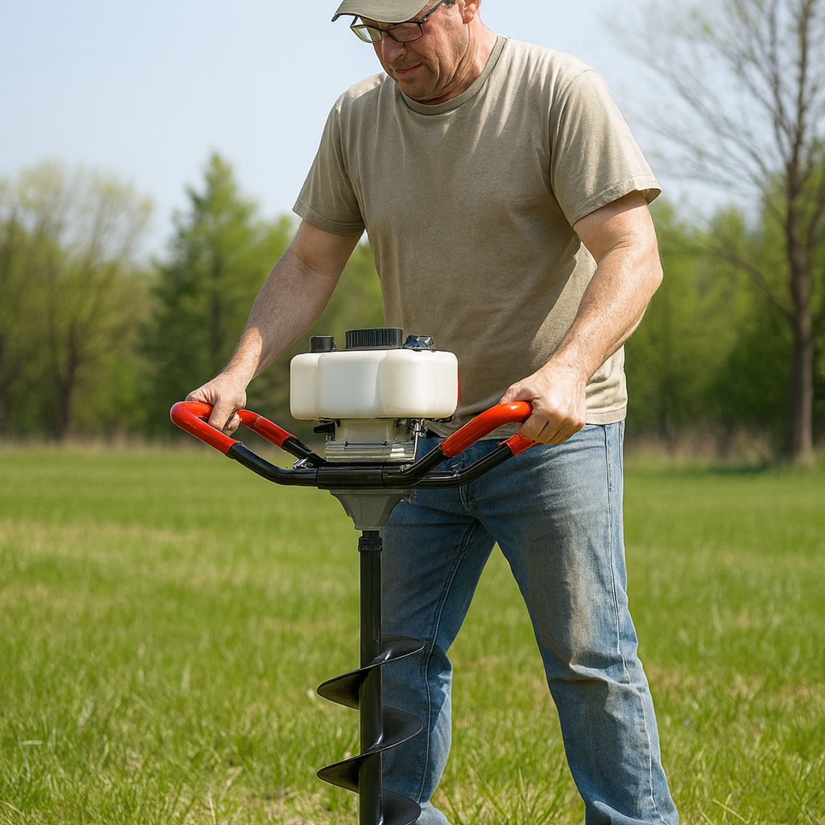 GENERICO - Barreno Ahoyador 63cc + 3 Brocas + Extesion - Profesional Japon