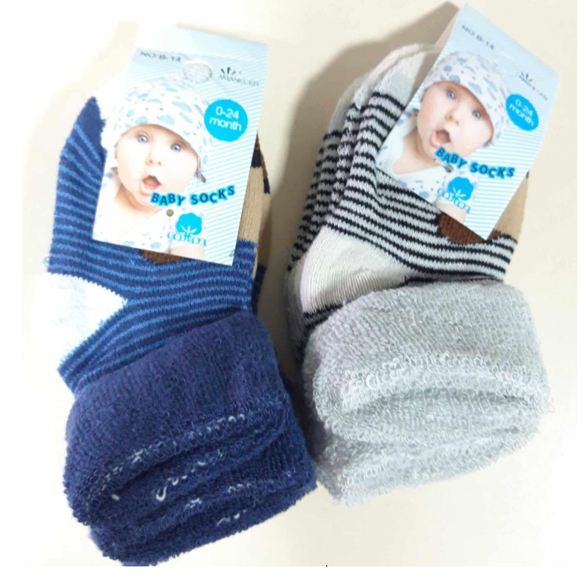 GENERICO - Pack 4 pares calcetines 0 mes a 12 meses