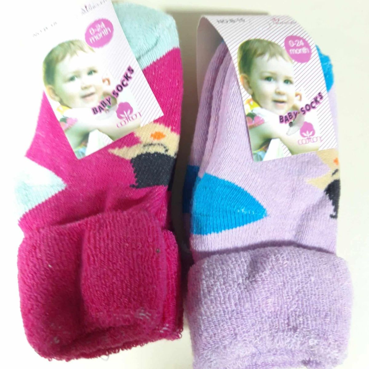 GENERICO - Pack 4 pares calcetines 0 mes a 12 meses