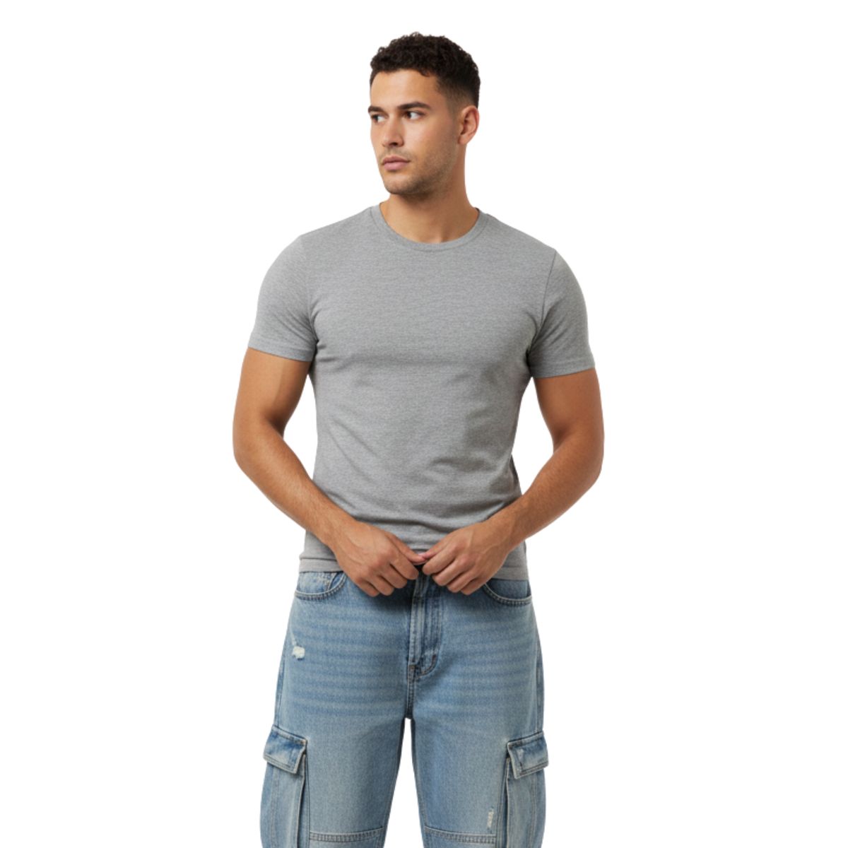 D'JOE - Polera Algodon Soft Unicolor Hombre