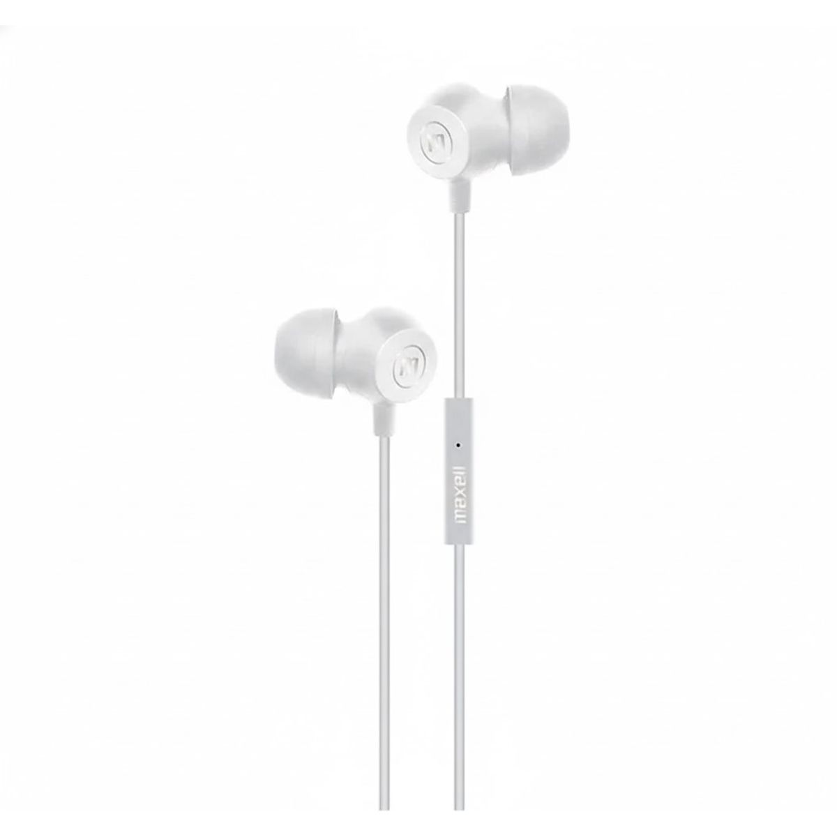 MAXELL - Audífonos Maxell INBAX Con Mic In Ear 35mm Blanco