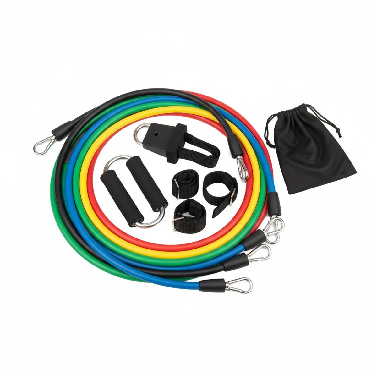 INFITNESS - Set De 5 Bandas Elásticas Tubulares Infitness 100lb IN0011