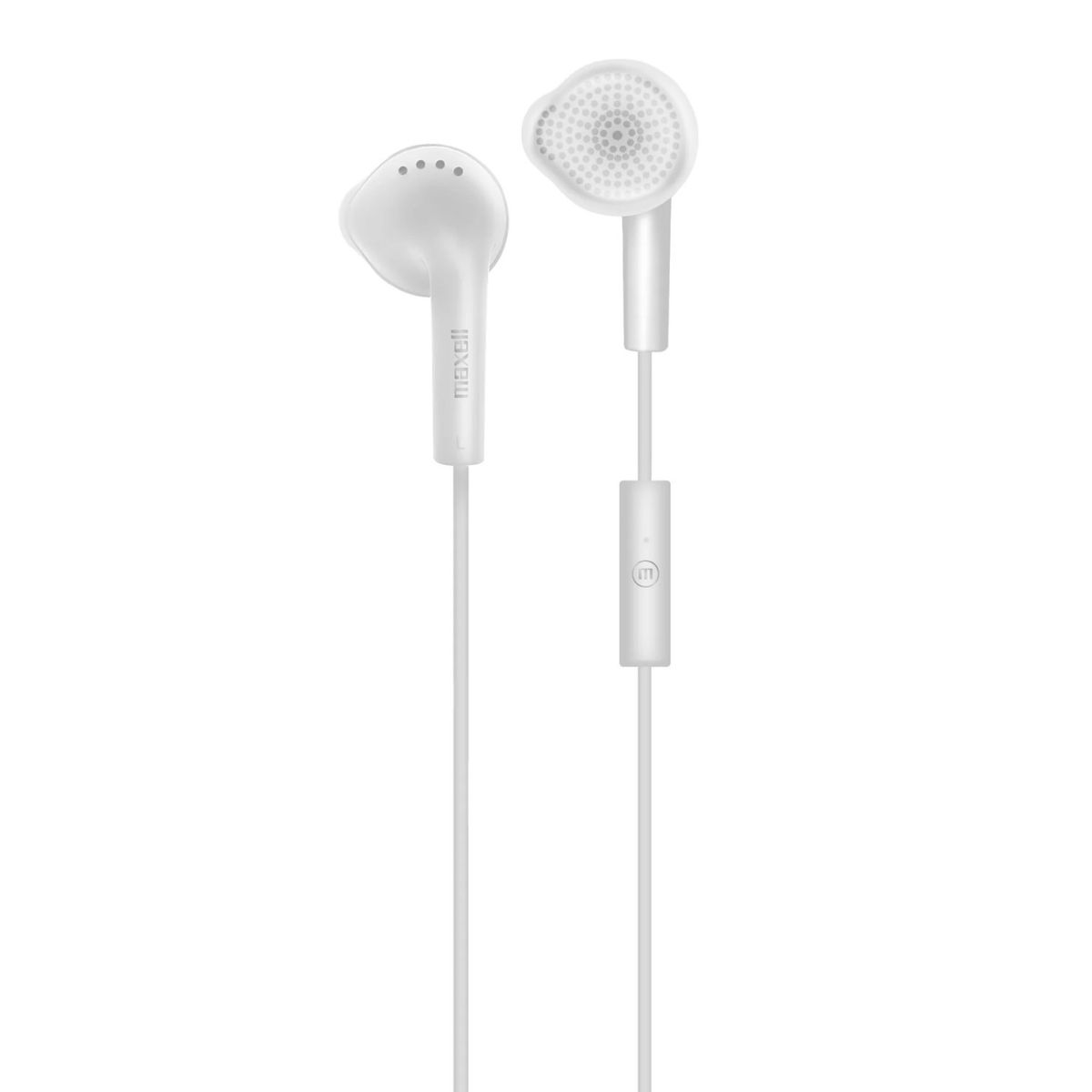 MAXELL - Audífonos Stereo Earbuds con Mic EB-MIC 35mm Maxell Blanco