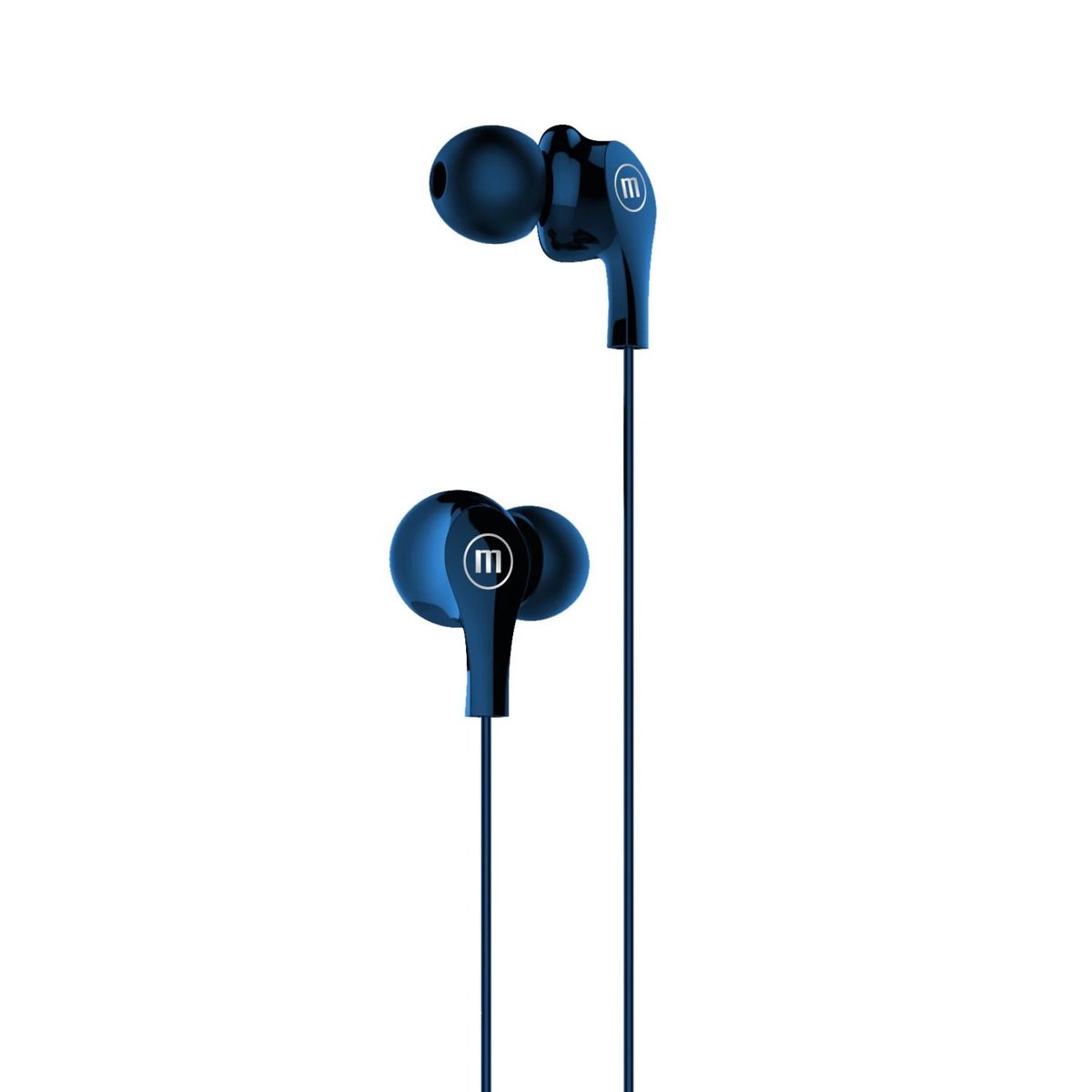 MAXELL - Audífonos Ultra Bass In-Mic 35mm Con Micrófono Maxell Azul