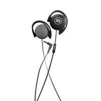 Audífonos De Gancho Con Mic EC-155 Earhook Negro Negro