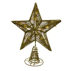 GENERICO - Estrella de árbol dorada 3D