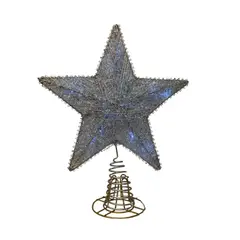 GENERICO - Estrella Plata para árbol navideño