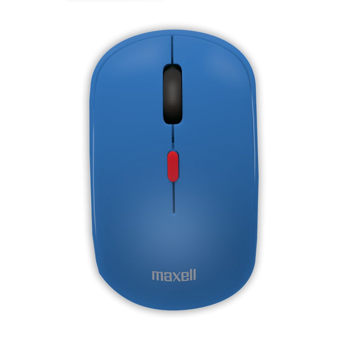 MAXELL - Mouse Inalámbrico Ergonómico 1600 DPI MOWL-100 Maxell Azul