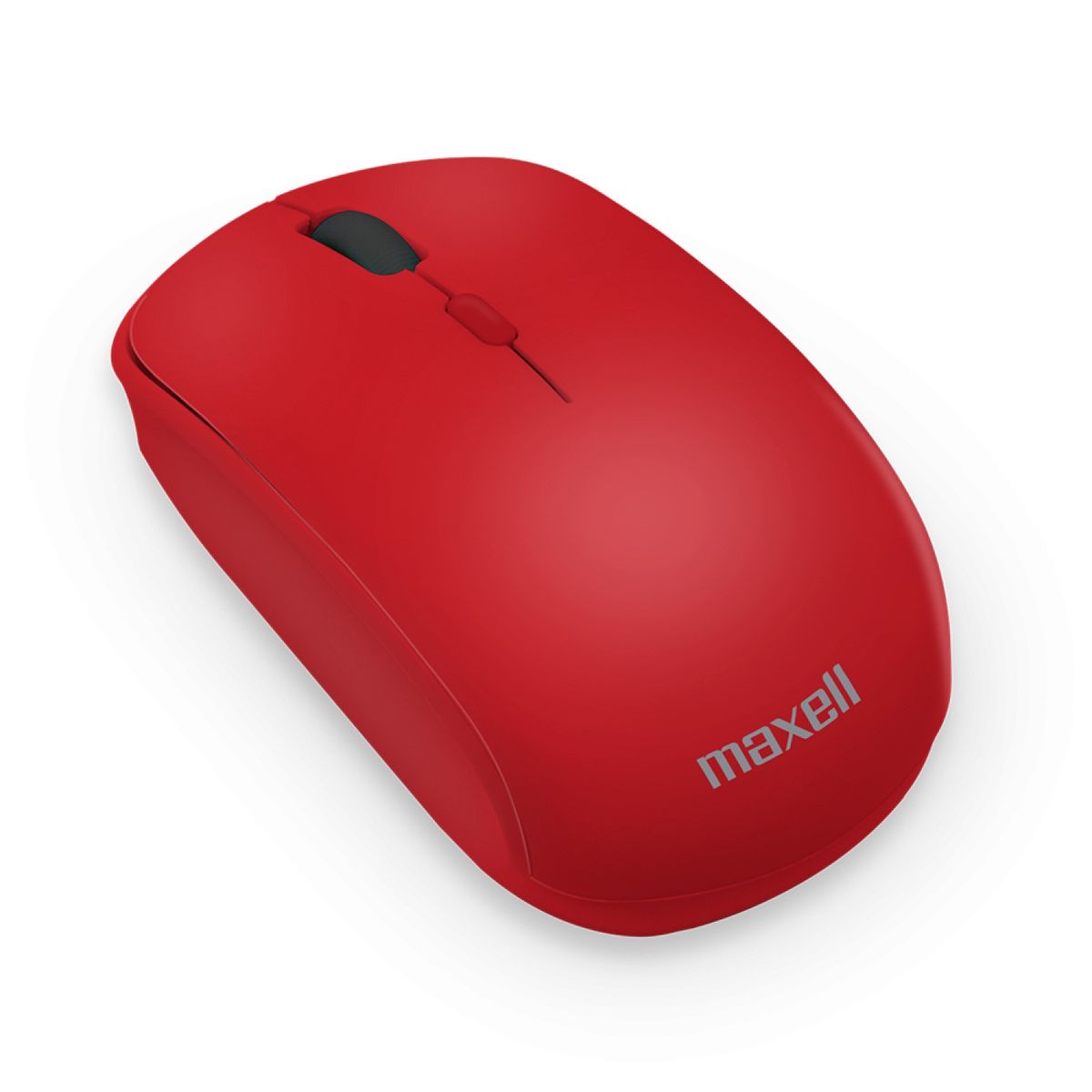 MAXELL - Mouse Inalámbrico Ergonómico 1600 DPI MOWL-100 Maxell Rojo