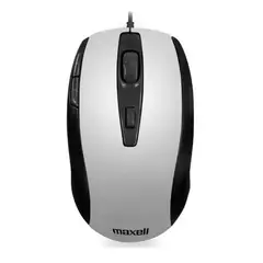 MAXELL - Mouse Óptico 5 Botones Con Cable USB MOWR-105 Silver