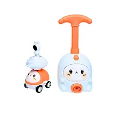 SOLEIO - BOMBÍN LANZADOR DE ASTRONAUTA INFLADOR DE GLOBOS NARANJA