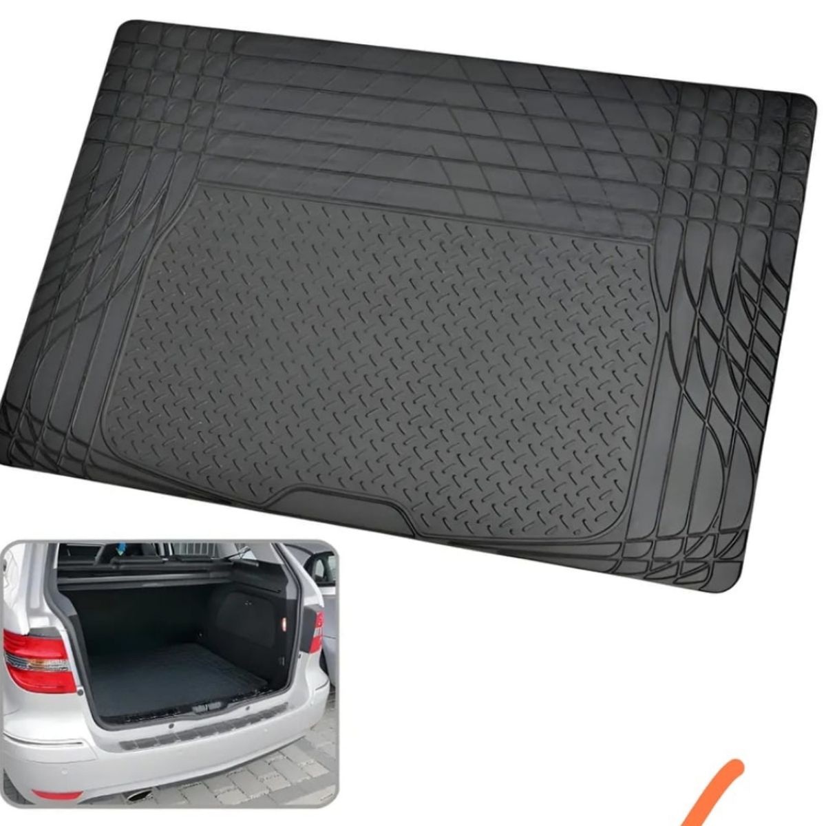 GENERICO - Cubre Maletero Suv y autos de goma antideslizante