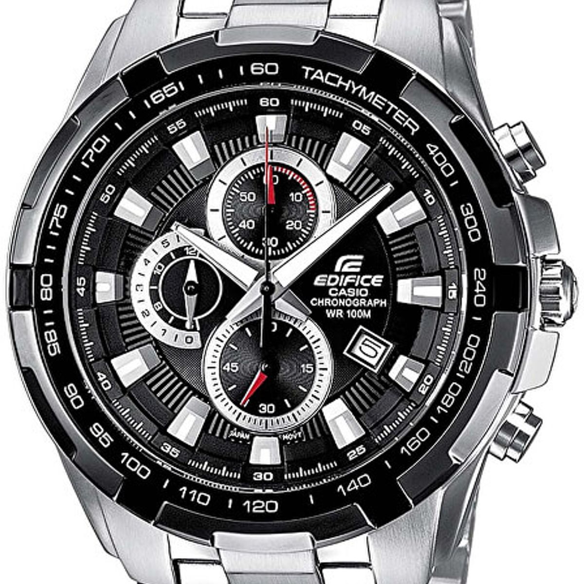 CASIO - RELOJ CASIO EDIFICE EF539D-1A HOMBRE CRONO ACERO WR100M