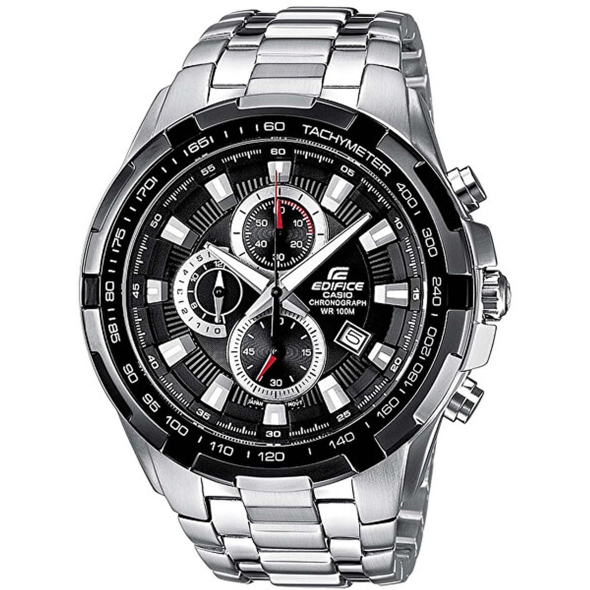 CASIO - RELOJ CASIO EDIFICE EF539D-1A HOMBRE CRONO ACERO WR100M