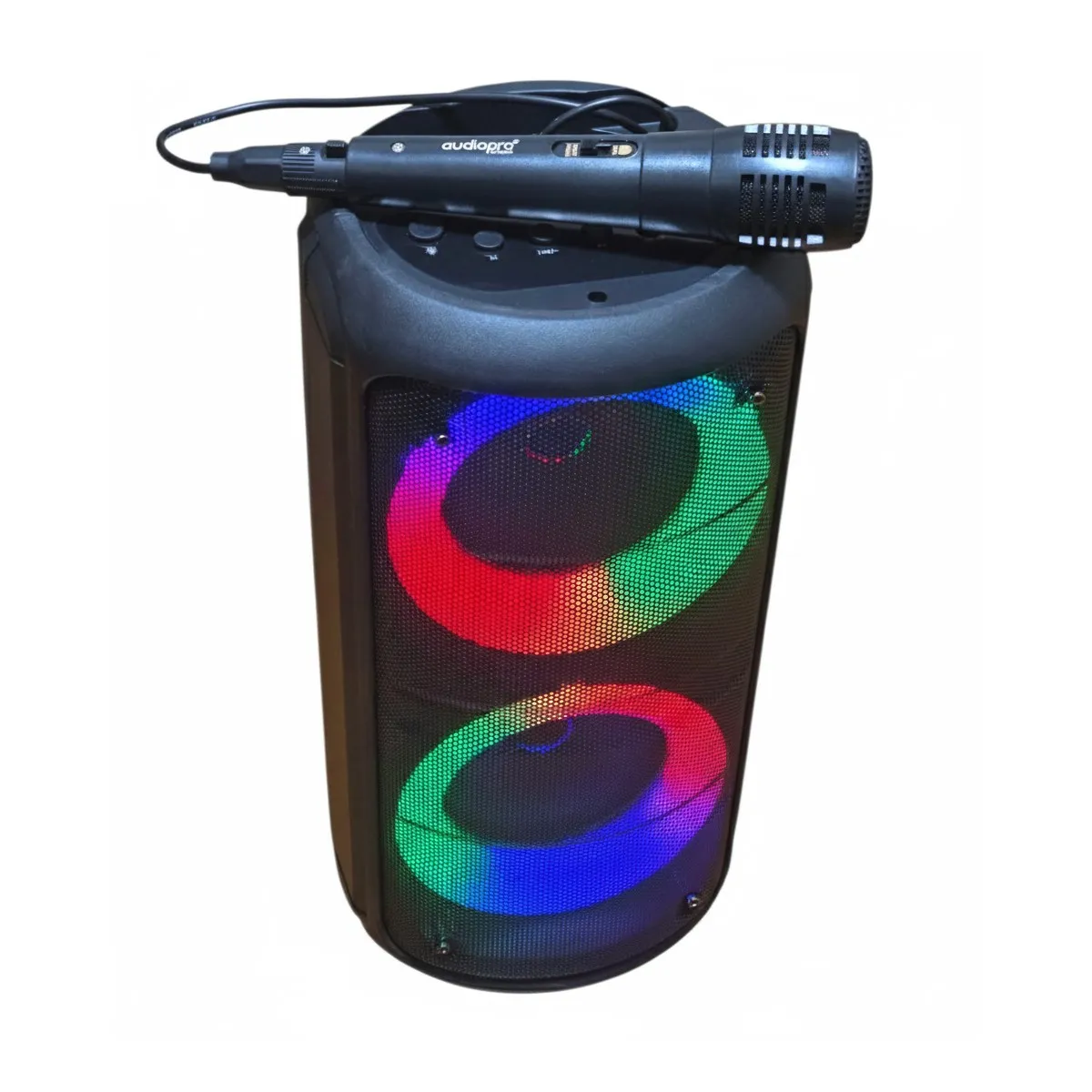 AUDIOPRO - Parlante Portable Bt con Mic Luz Led 10w AP02086 Audiopro
