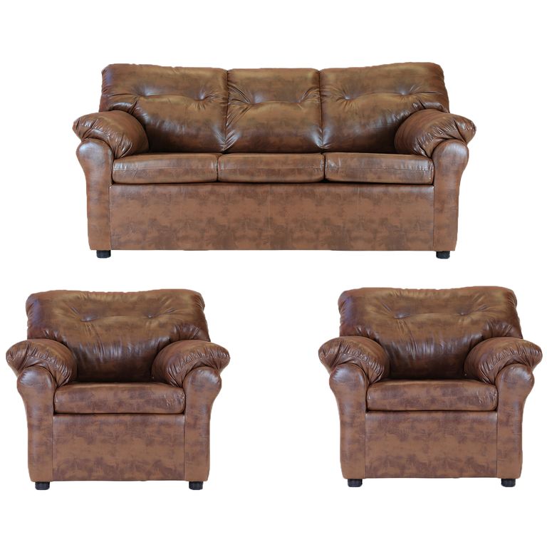 Living Mateo 311  - Cuero Sintetico Pu / Caramelo