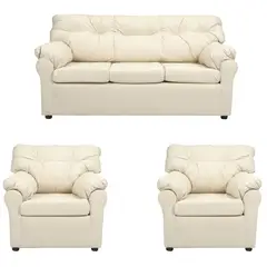 MUEBLES ALTIRO - Living Mateo 311  - Cuero Sintético Pu /