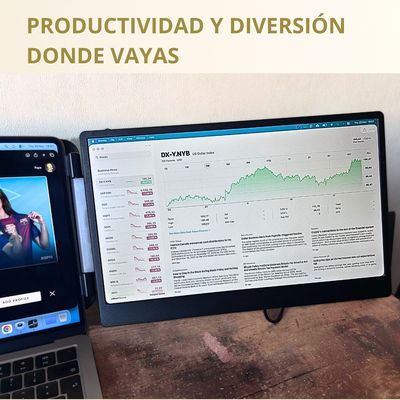 Imagen 2 del producto Monitor Portátil para Notebook pantalla de 14 pulgadas FHD - Complatible Mac/Wind