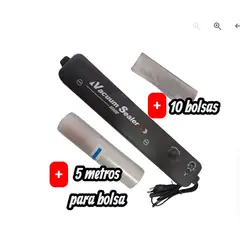 GENERICO - Maquina Selladora al vacio alimentos mas 5 metros rollo para bolsa