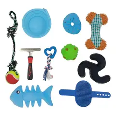 DEFENSOR FOREVER - Pack De 10 Artículos Juguetes Para Perros Mascotas