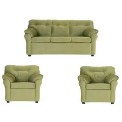 GENERICO - Living Mateo 311  - Cuero Sintético Felpa / Muebles Altiro