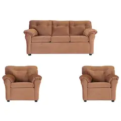 GENERICO - Living Mateo 311  - Cuero Sintético Felpa / Muebles Altiro