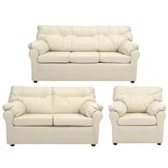 MUEBLES ALTIRO - Living Mateo 321  - Cuero Sintético Pu /