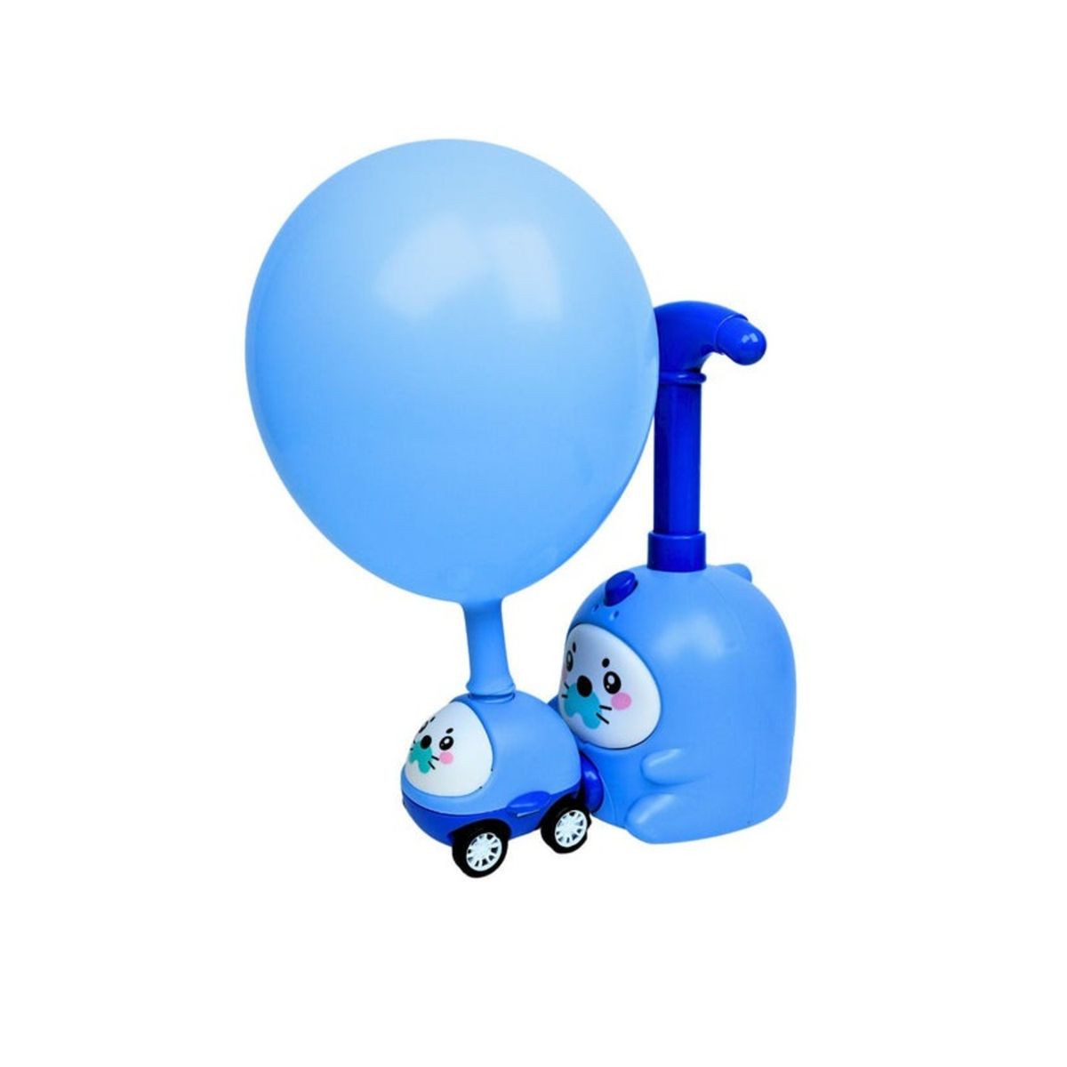 SOLEIO - BOMBÍN LANZADOR DE AUTOS INFLADOR DE GLOBOS CUTE AZUL