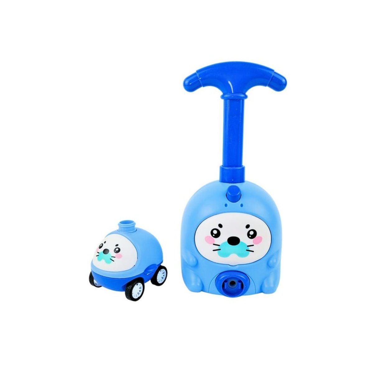 SOLEIO - BOMBÍN LANZADOR DE AUTOS INFLADOR DE GLOBOS CUTE AZUL