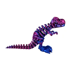 SOLEIO - JUGUETE DINOSAURIO T-REX TORNASOL IMPRESIÓN 3D MORADO
