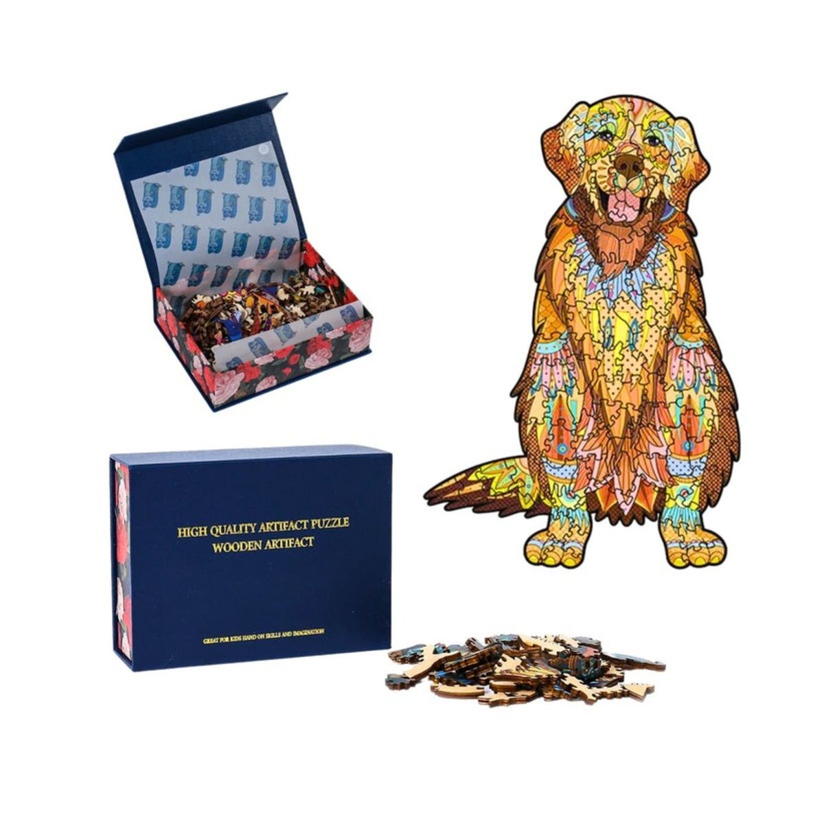 SOLEIO - ROMPECABEZAS PUZZLE DE MADERA 200 PIEZAS PERRITO