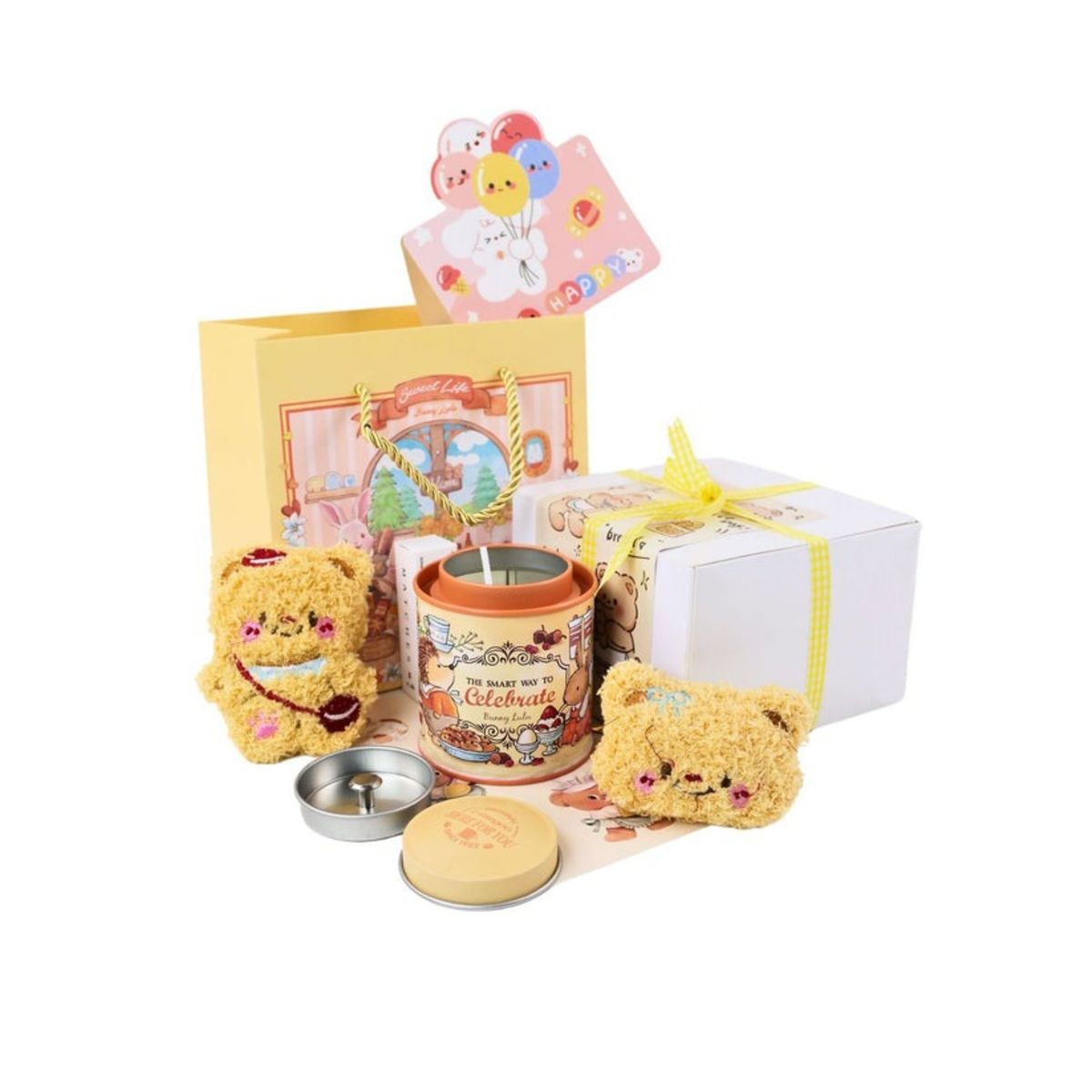 SOLEIO - CAJA DE REGALO CON VELA AROMÁTICA DISEÑO CUTE