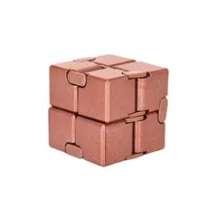 SOLEIO - JUGUETE FIDGET CUBE INFINITO ANTI ESTRÉS DORADO