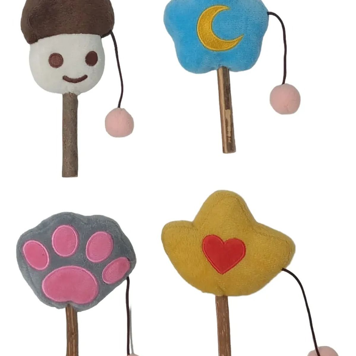 DEFENSOR FOREVER - X4 Palitos Masticables Hierba Gatera Con Juguete De Felpa