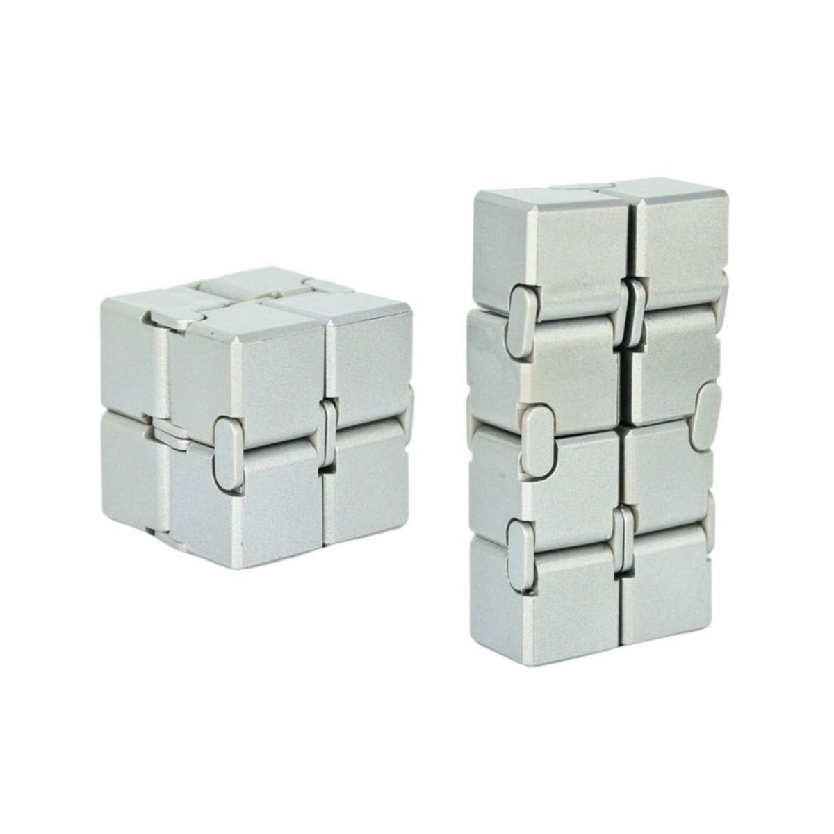 SOLEIO - JUGUETE FIDGET CUBE INFINITO ANTI ESTRÉS PLATA