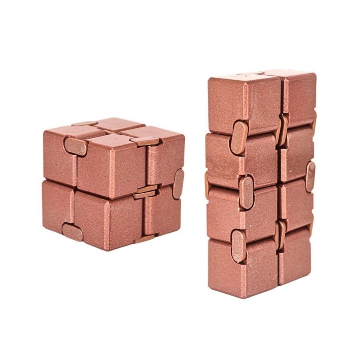 SOLEIO - JUGUETE FIDGET CUBE INFINITO ANTI ESTRÉS DORADO