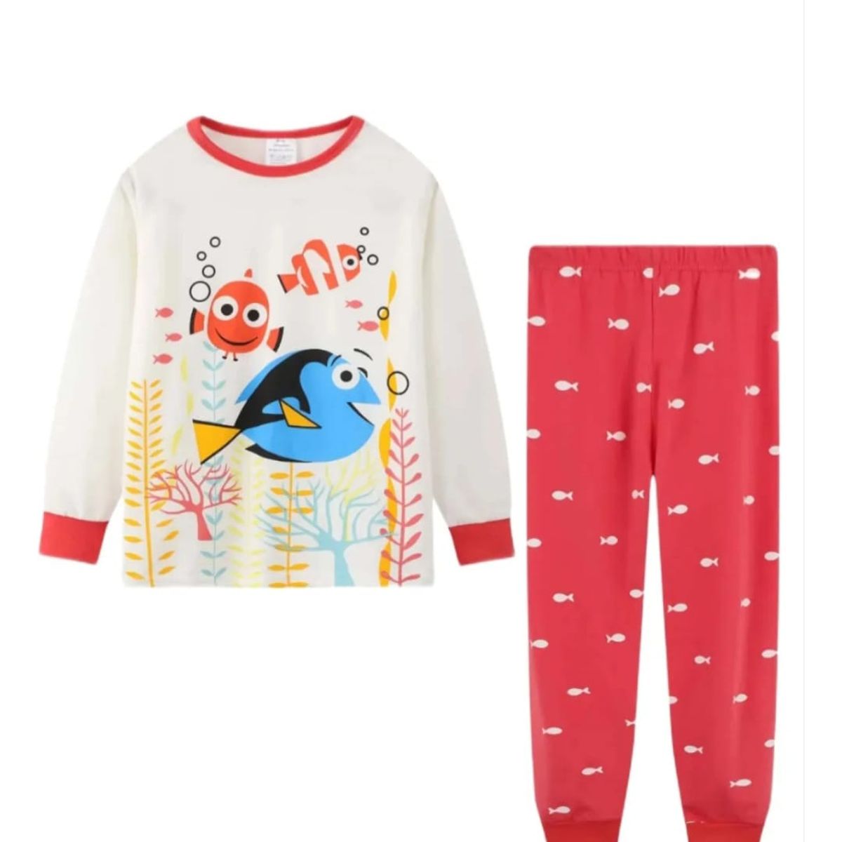 QIKUN - Conjunto Pijama Algodón Nemo  Infantil