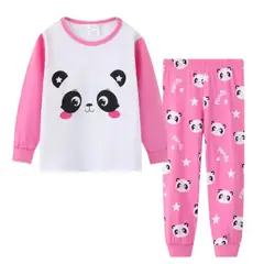 QIKUN - Conjunto Pijama Algodón Panda Pijama Infantil Niñas