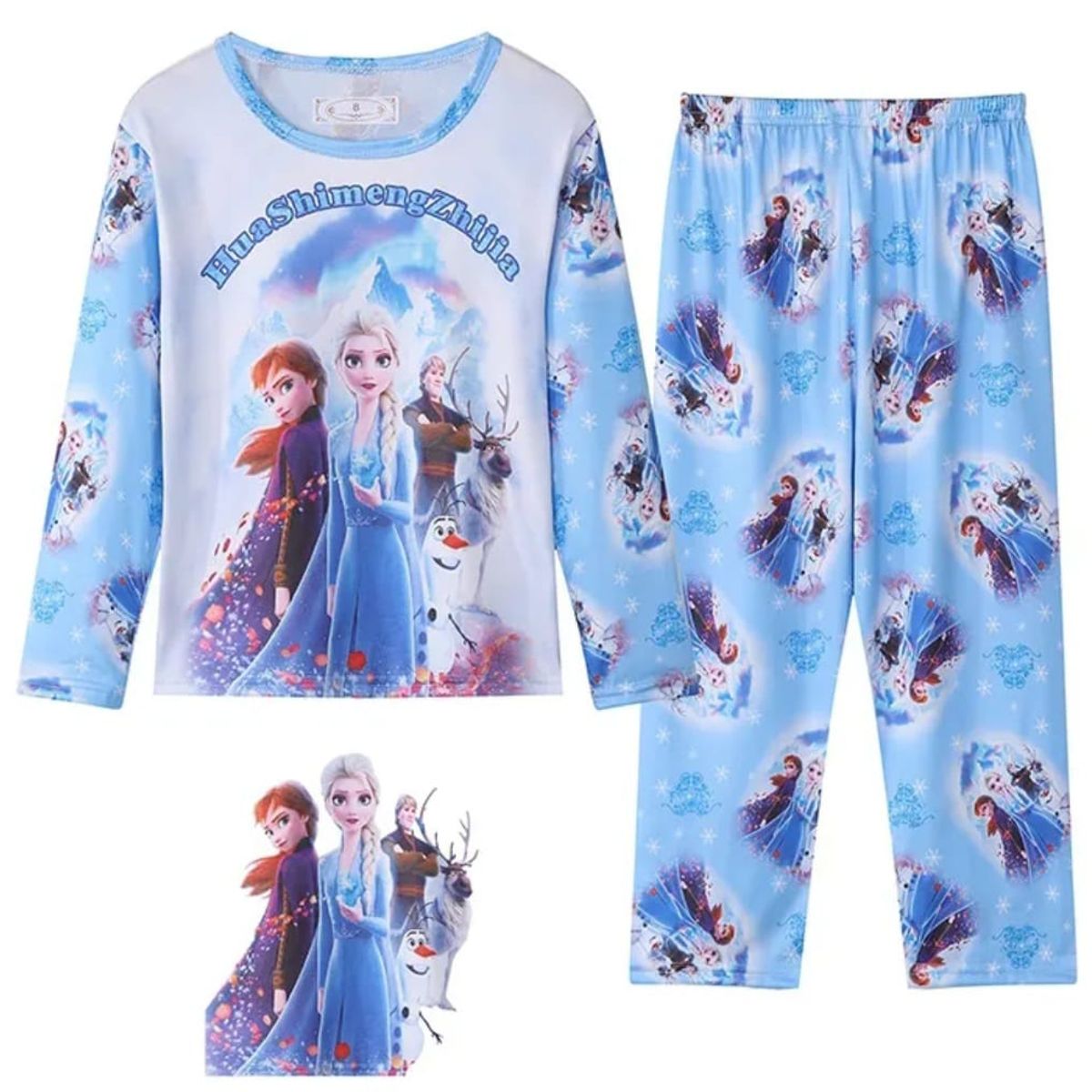 QIKUN - Conjunto Pijama Piel De Durazno Pijama Infantil Niñas