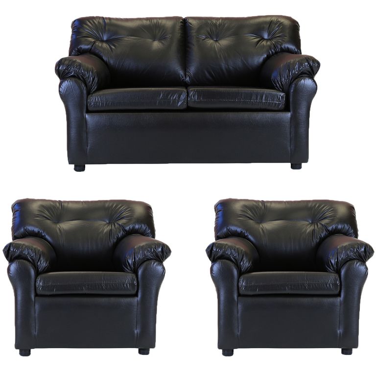 Living Mateo 211 - Cuero Sintetico Pu Negro