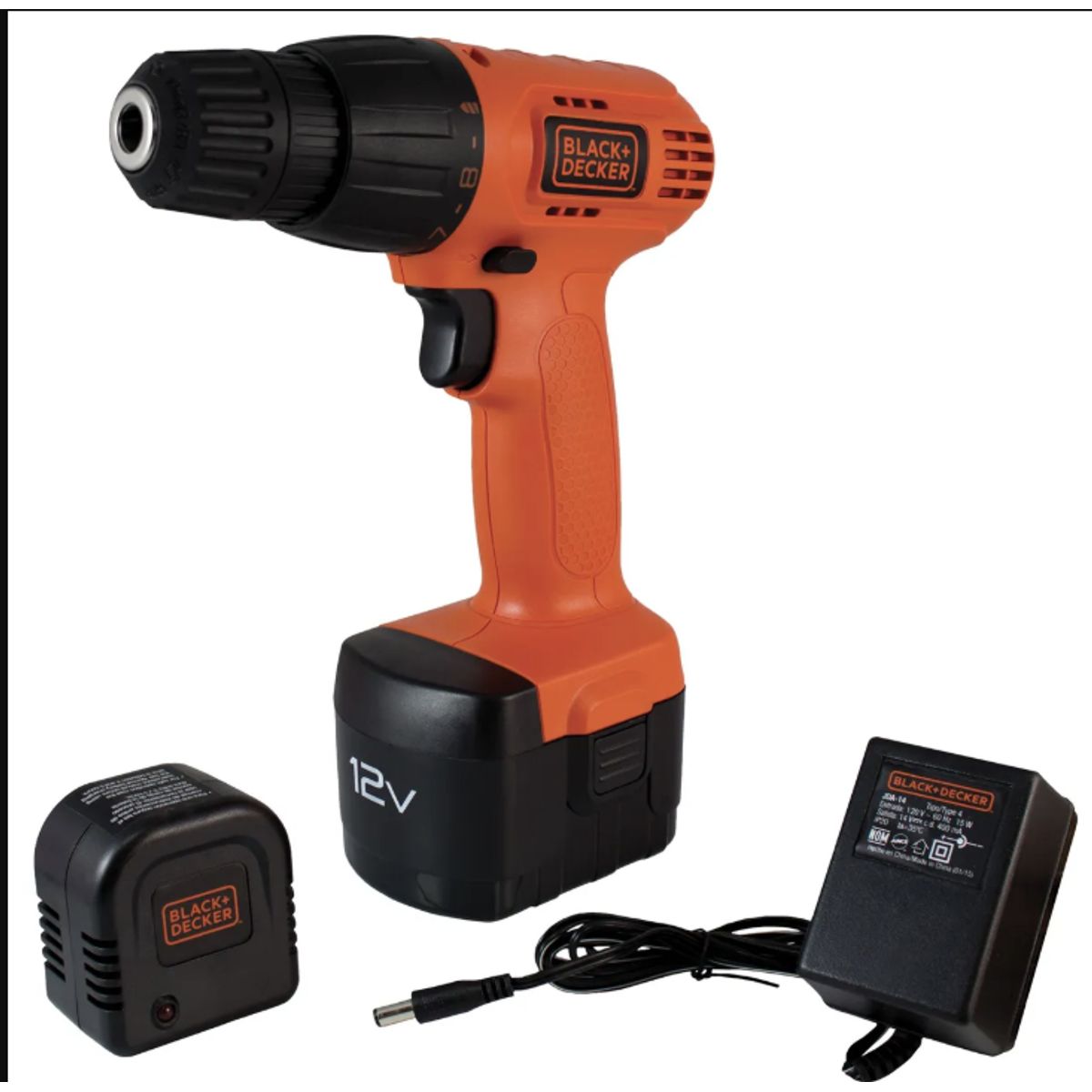 BLACK+DECKER - TALADRO ATORN CD-121-K B & D INALAMBRICO 10MM